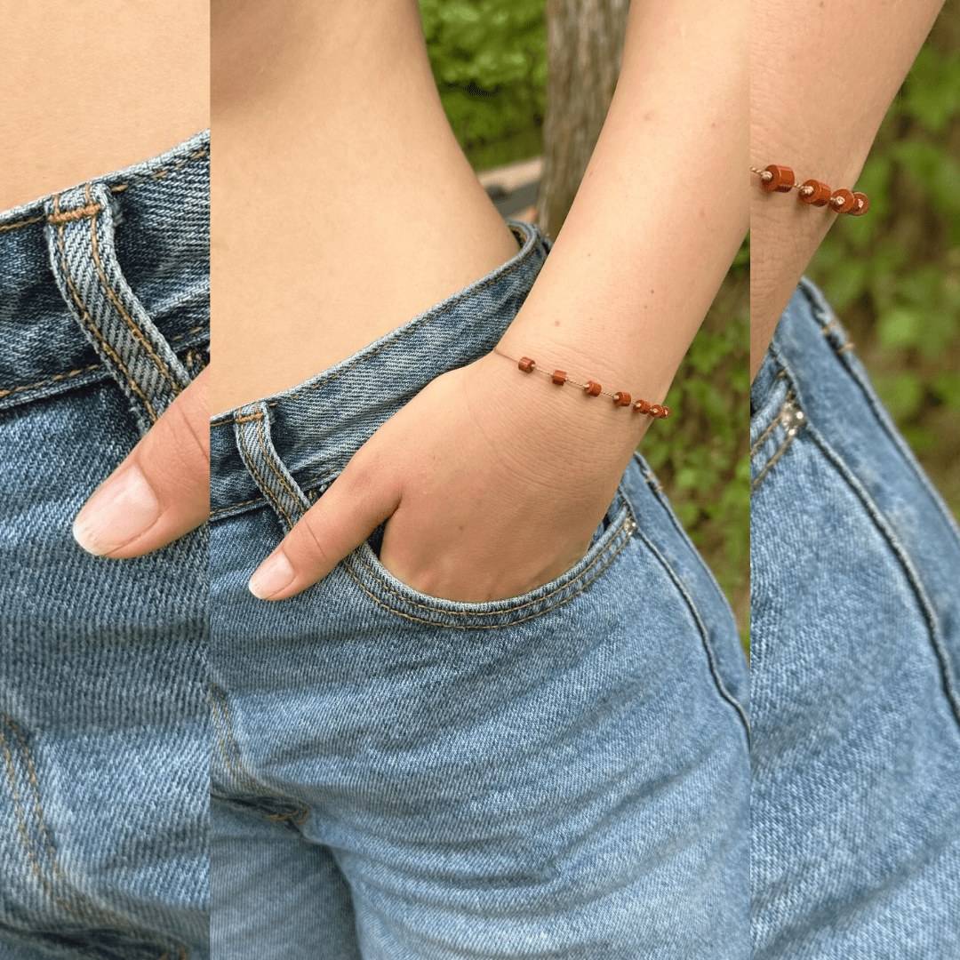 RED JASPER 7 STONE BRACELET Vibe Bracelets