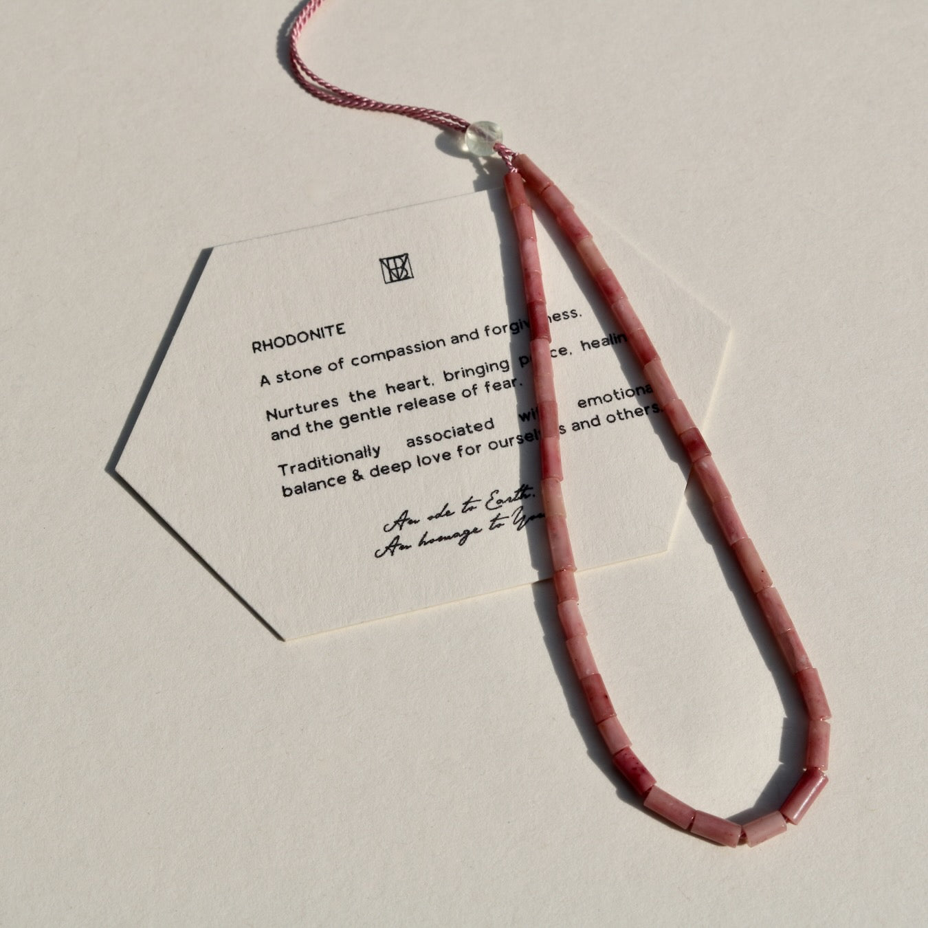 Rhodonite, Anklet