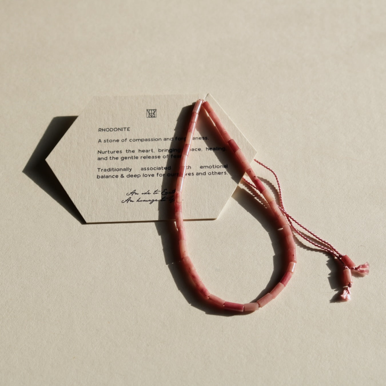 Rhodonite, Anklet