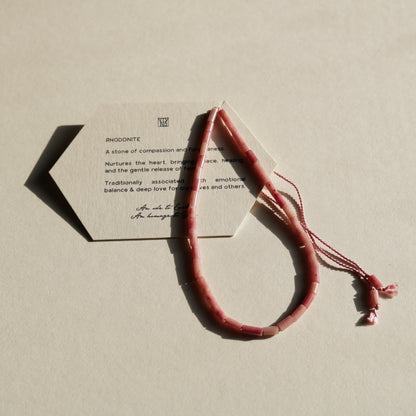 Rhodonite, Anklet
