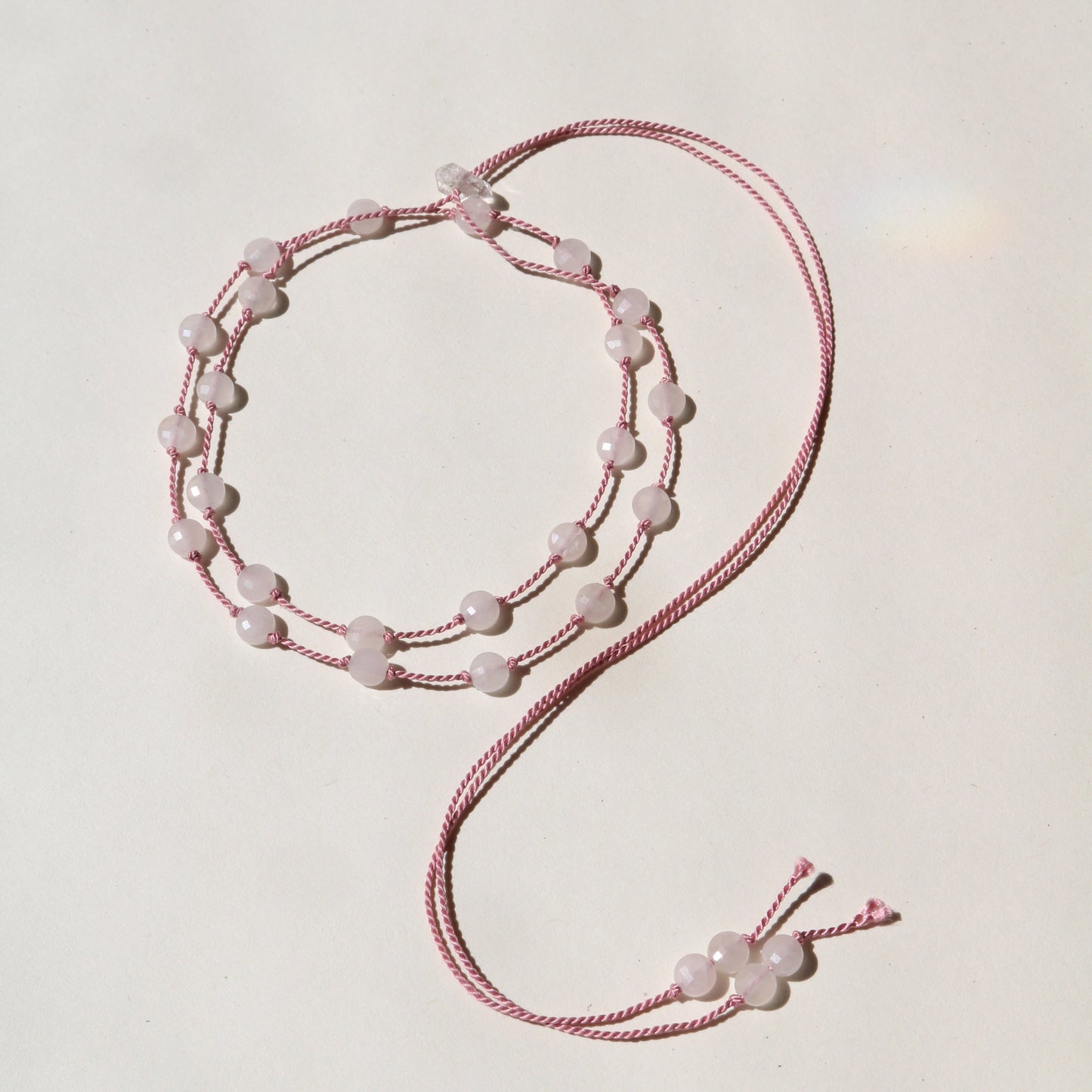 ROSE QUARTZ UNFOLDING No.0203 Vibe Necklaces