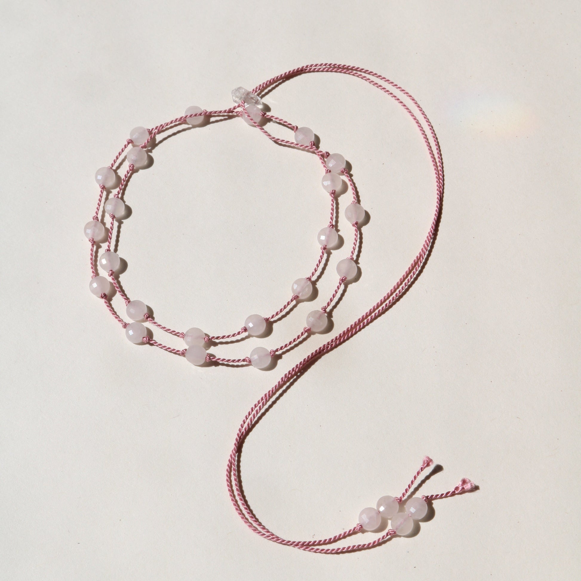 ROSE QUARTZ UNFOLDING No.0203 Vibe Necklaces