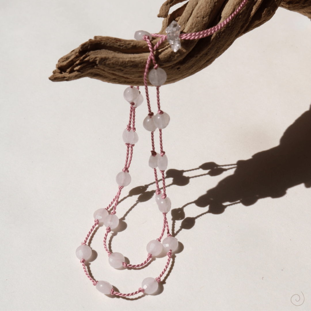 ROSE QUARTZ UNFOLDING No.0203 Vibe Necklaces