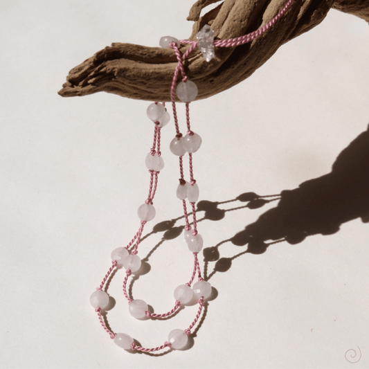 ROSE QUARTZ UNFOLDING No.0203 Vibe Necklaces