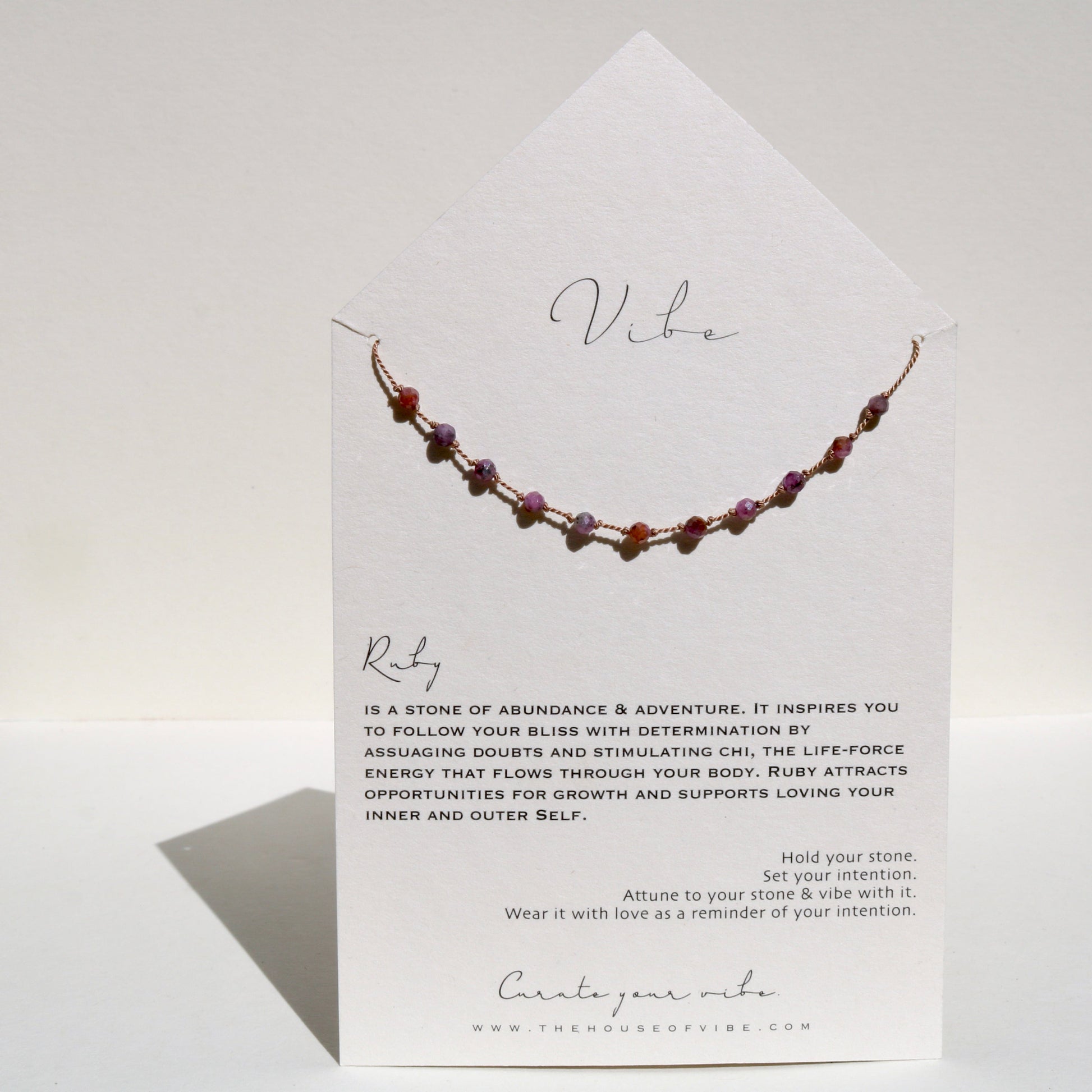 RUBY 11 STONE Vibe Necklaces
