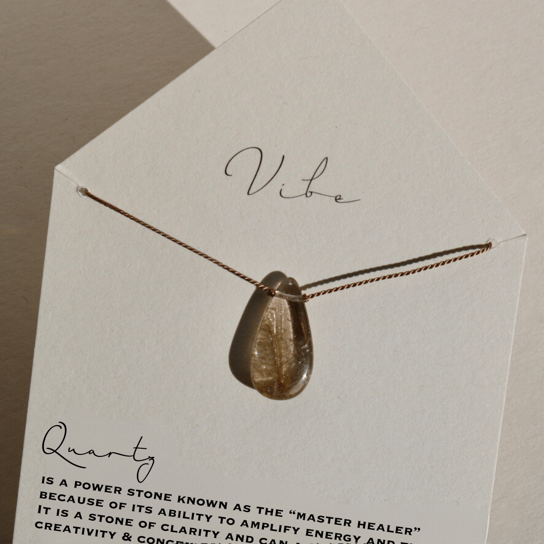 RUTILE QUARTZ NECKLACE Vibe Necklaces No.9