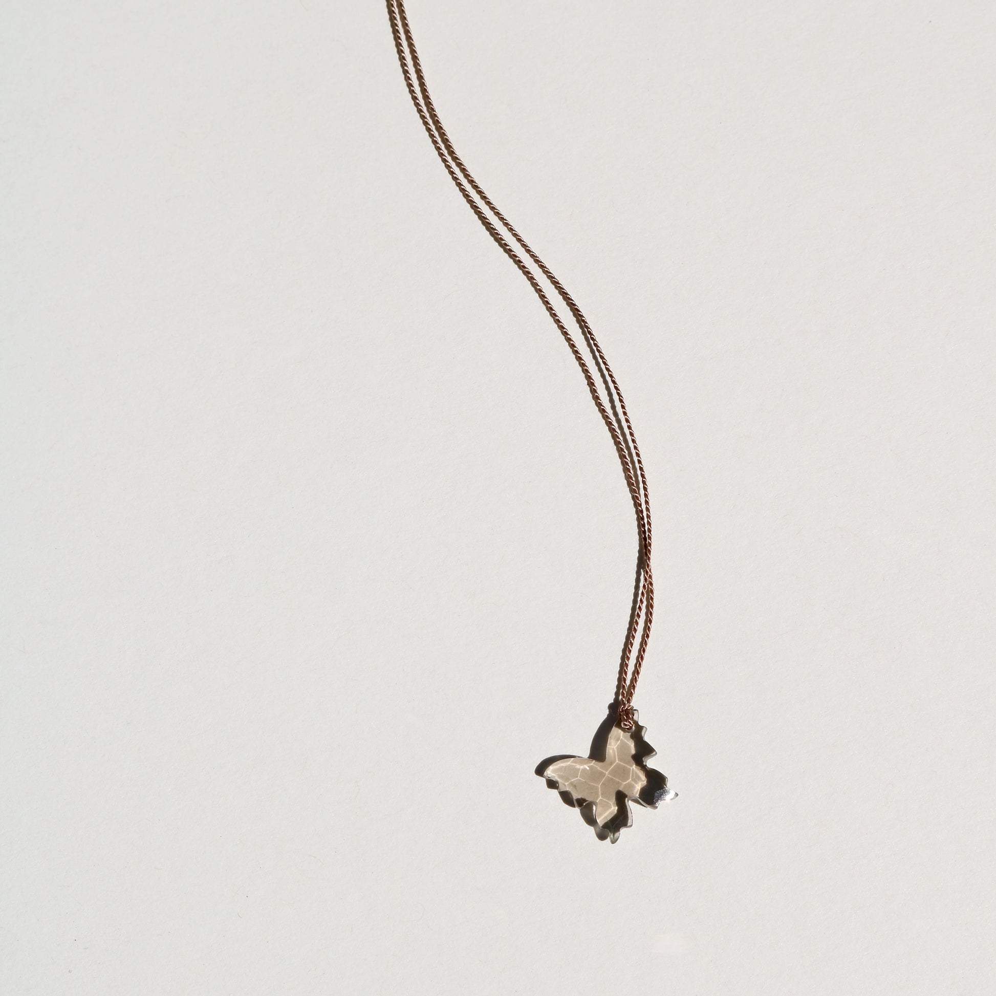 Smoky Quartz, Butterfly Vibe Necklace