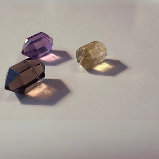 SMOKY QUARTZ DOUBLE TERMINATED POINT Vibe Necklaces