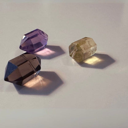 SMOKY QUARTZ DOUBLE TERMINATED POINT Vibe Necklaces