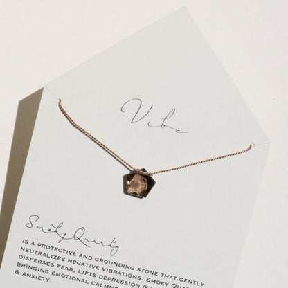 SMOKY QUARTZ FRACTAL Vibe Necklaces