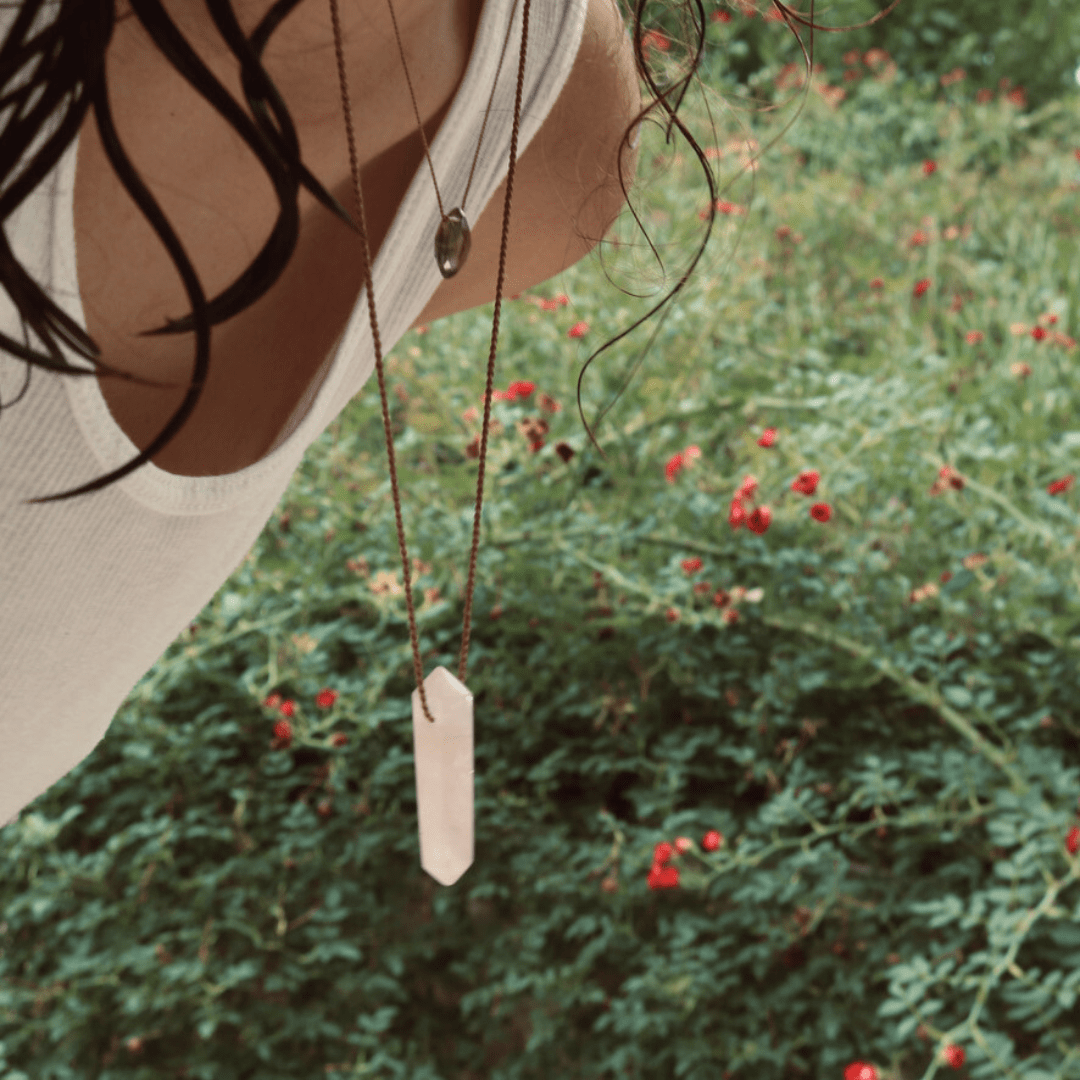 SMOKY QUARTZ PETAL Vibe Necklaces