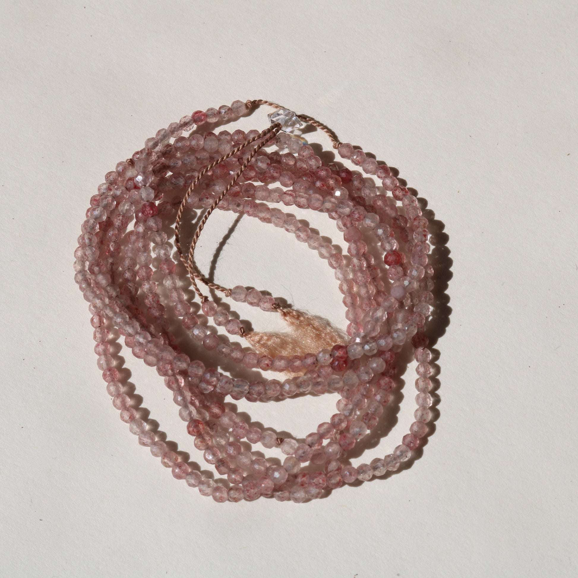 STRAWBERRY QUARTZ UNFOLDING No.0204 Vibe Necklaces