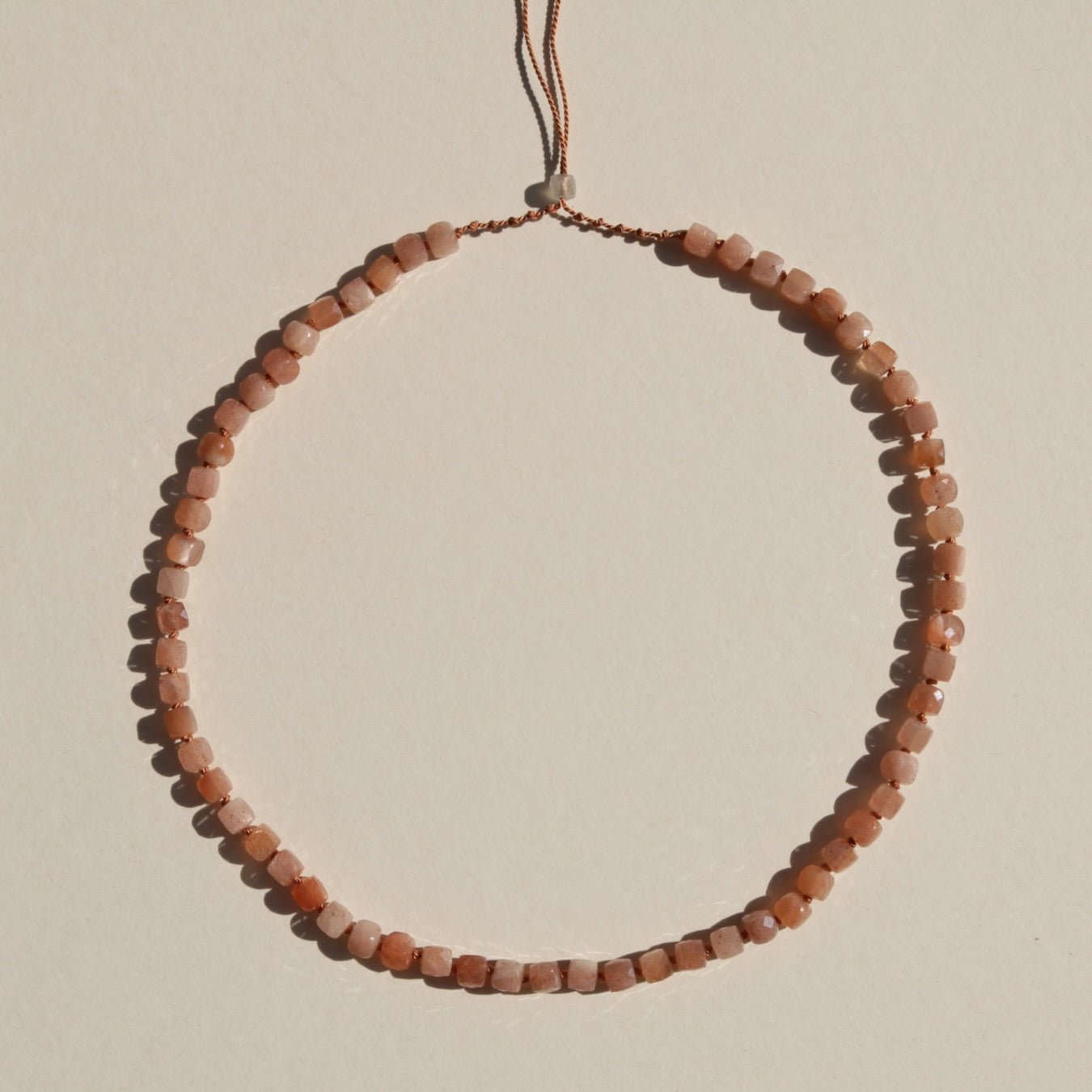 Sunstone, Cubes Necklace
