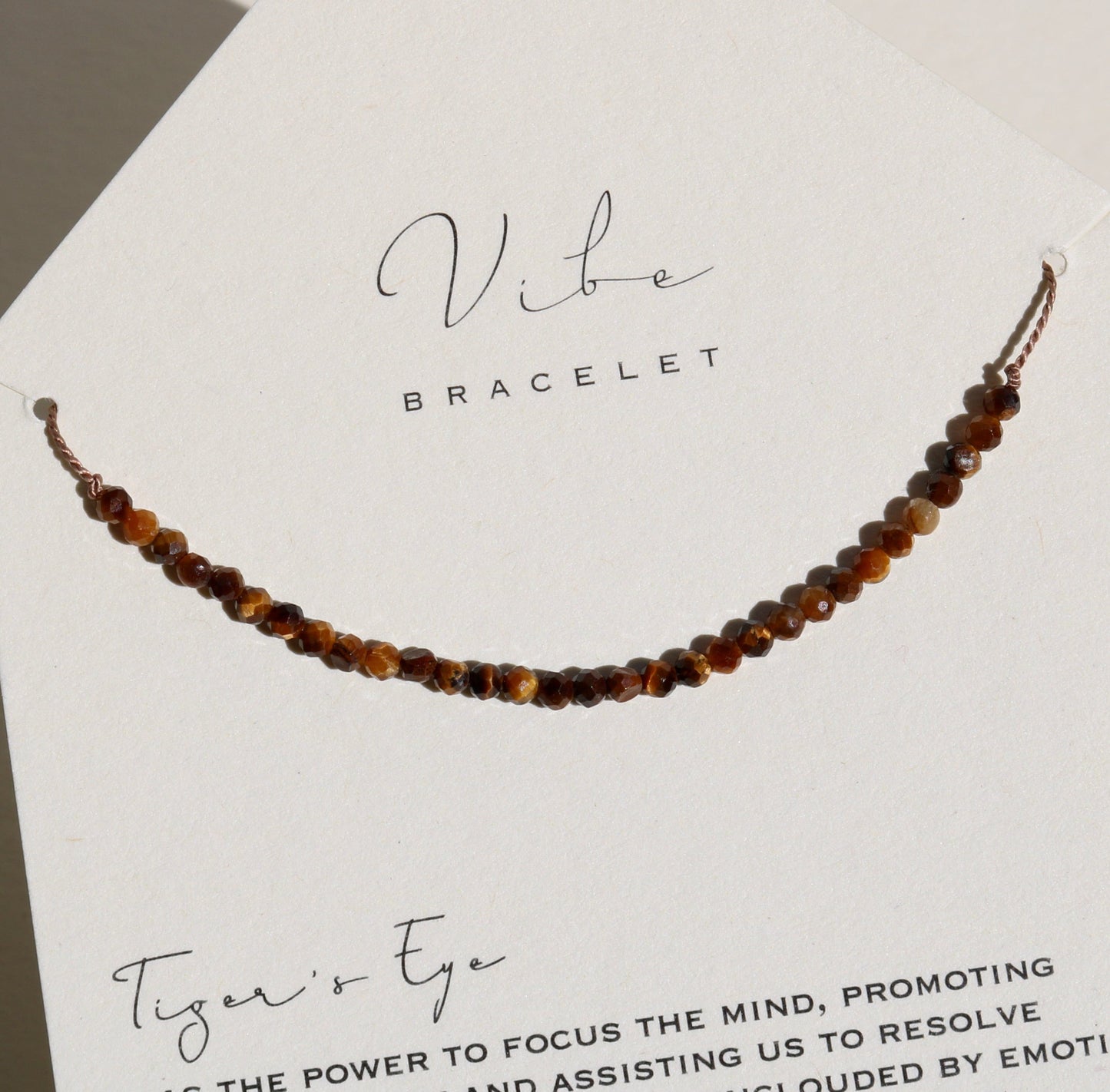 TIGER'S EYE BEADED BRACELET Vibe Bracelets