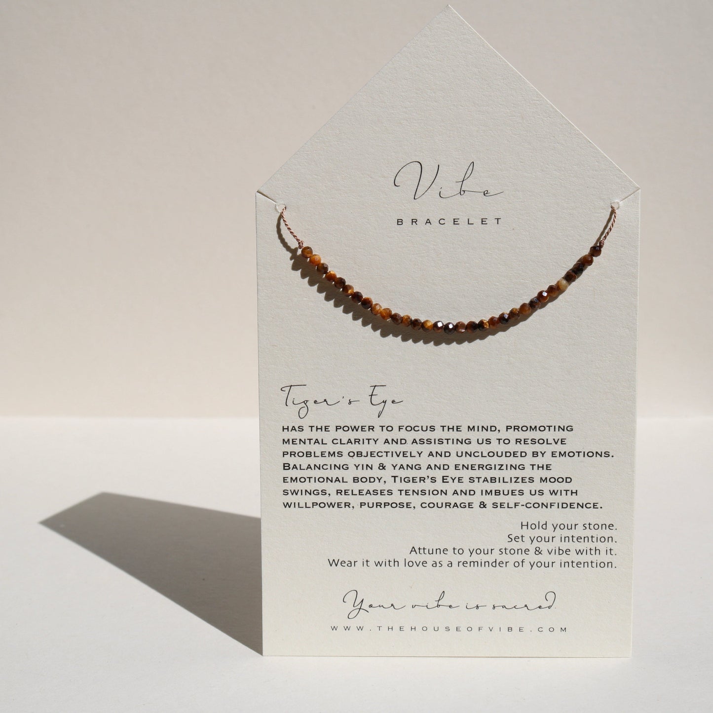 TIGER'S EYE BEADED BRACELET Vibe Bracelets