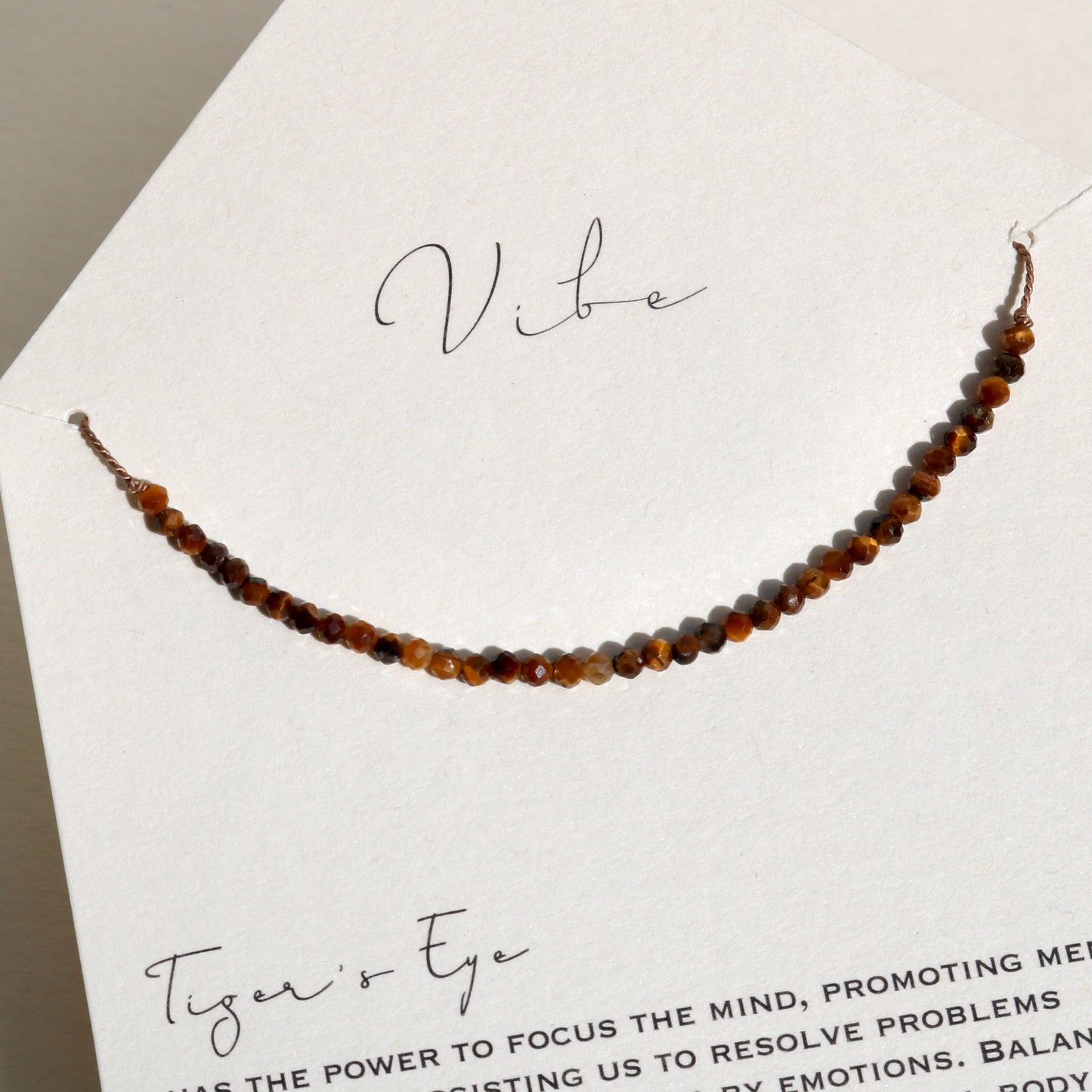 Tiger's Eye, Row Necklace