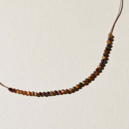 Tiger's Eye, Row Necklace