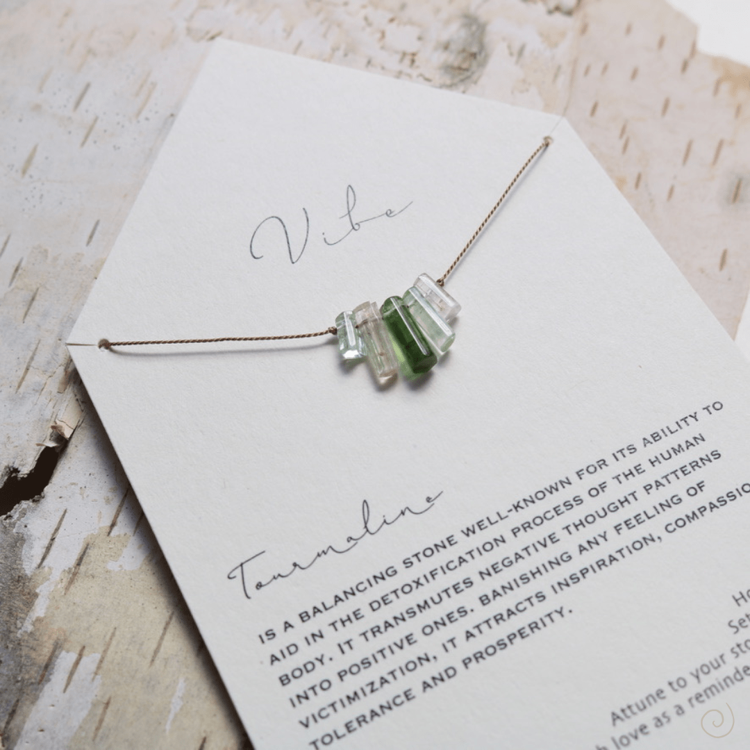TOURMALINE UNFOLDING No.0407 Vibe Necklaces