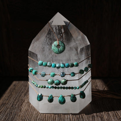 Turquoise, Five Drops Vibe Necklace