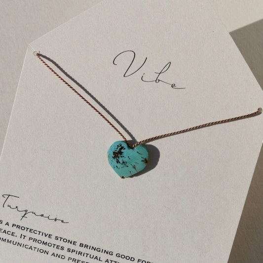 TURQUOISE HEART NO. 1 Vibe Necklaces