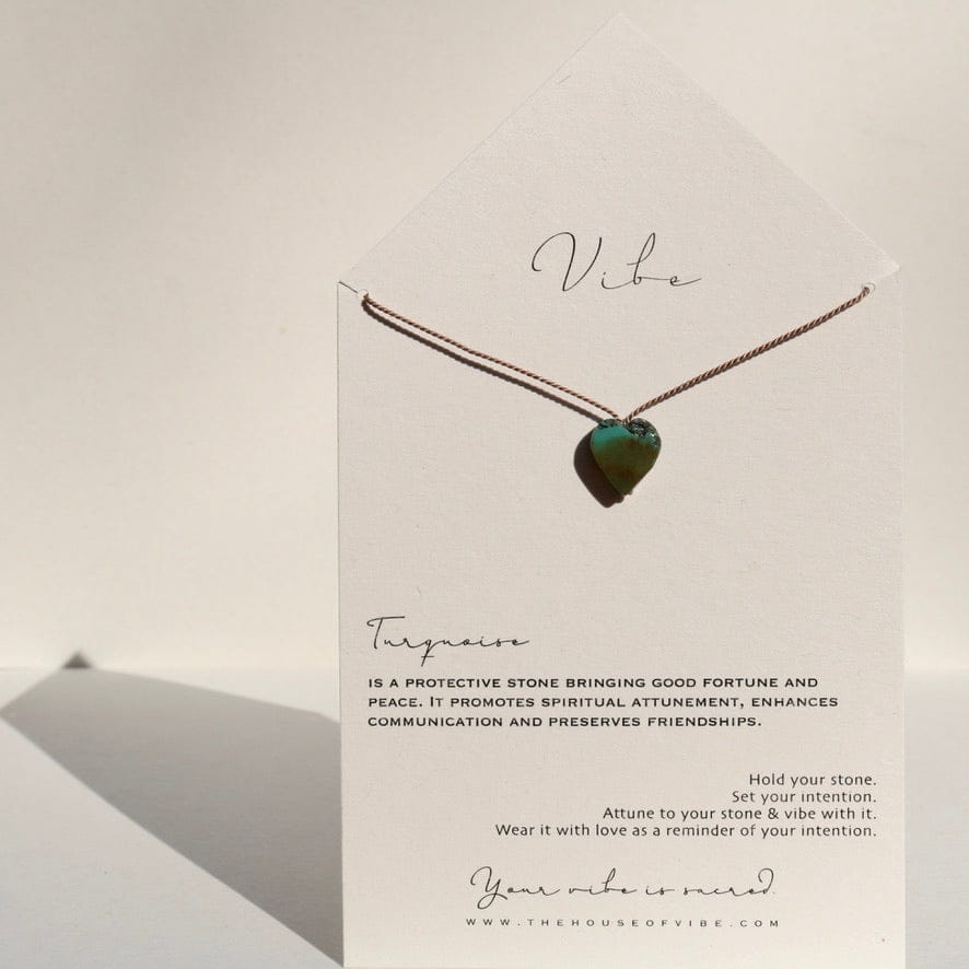 TURQUOISE HEART NO. 10 Vibe Necklaces