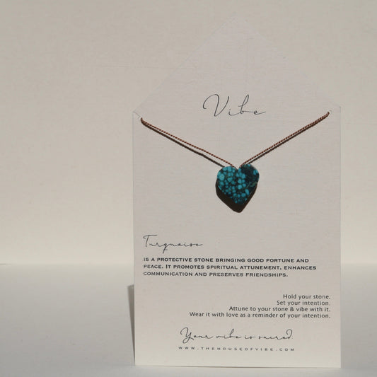 TURQUOISE HEART NO. 2 Vibe Necklaces