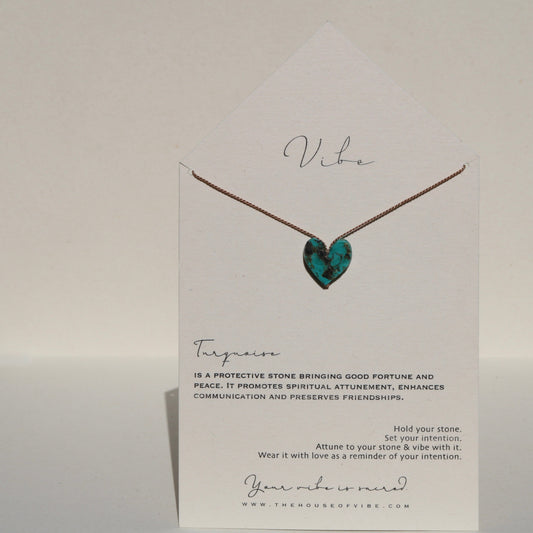 TURQUOISE HEART NO. 5 Vibe Necklaces
