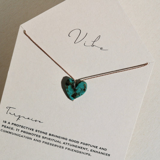 TURQUOISE HEART NO. 5 Vibe Necklaces