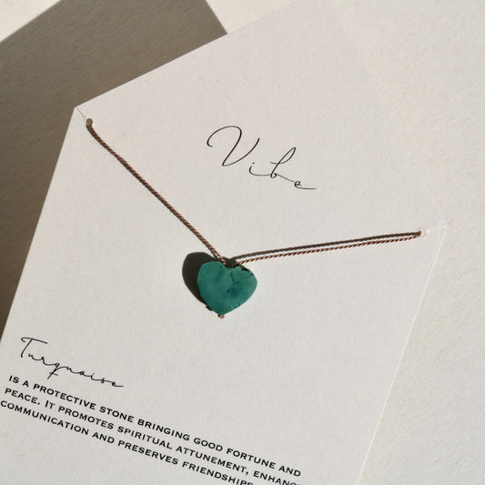 TURQUOISE HEART NO. 6 Vibe Necklaces