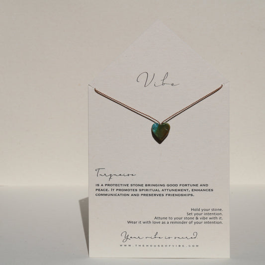 TURQUOISE HEART NO. 7 Vibe Necklaces