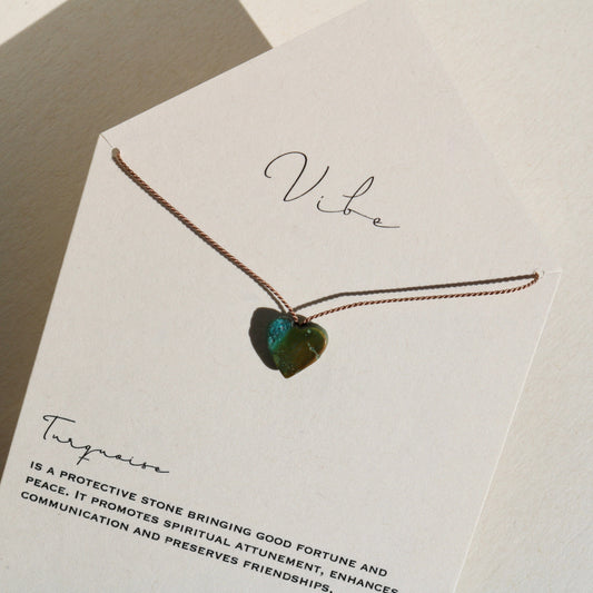 TURQUOISE HEART NO. 7 Vibe Necklaces