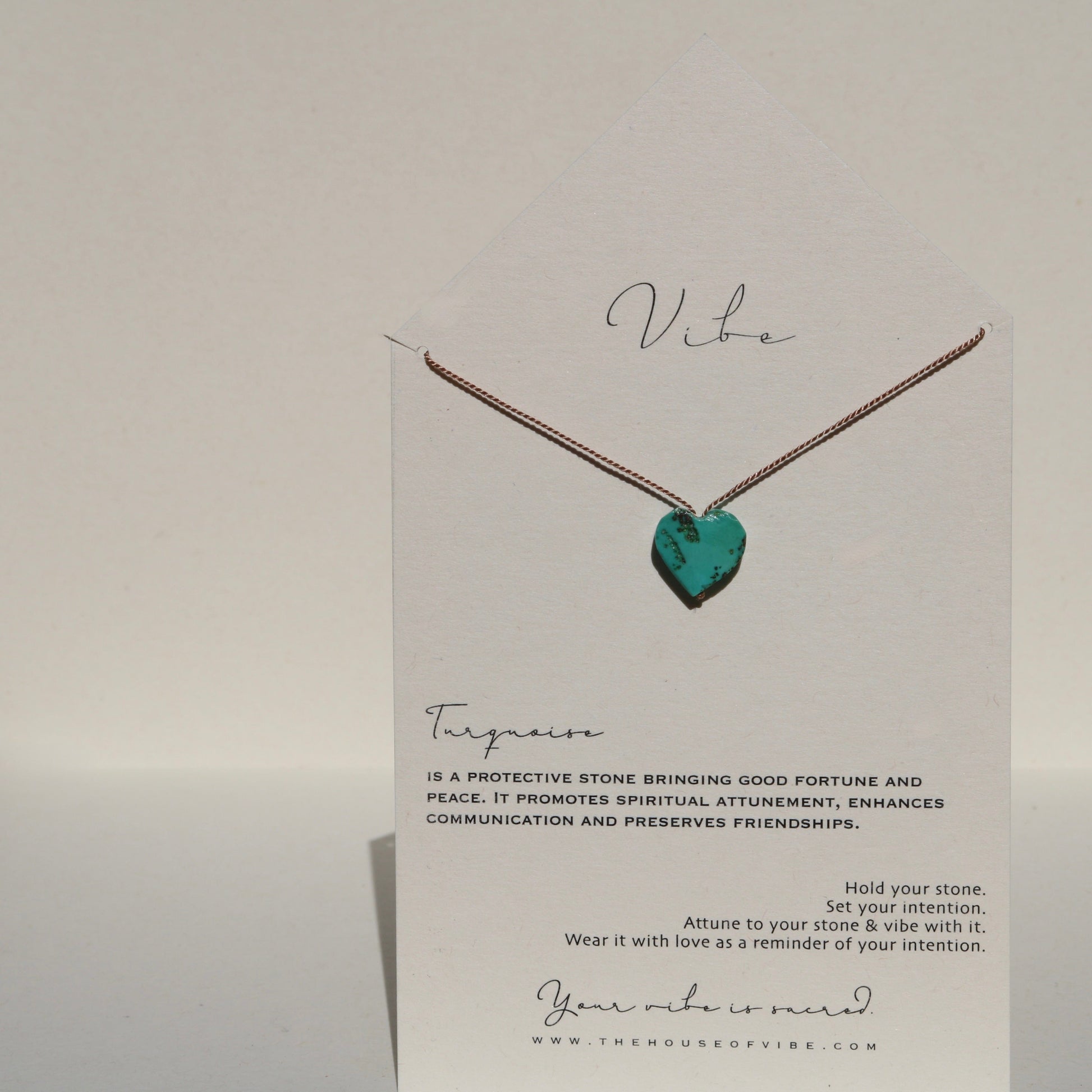TURQUOISE HEART NO. 8 Vibe Necklaces
