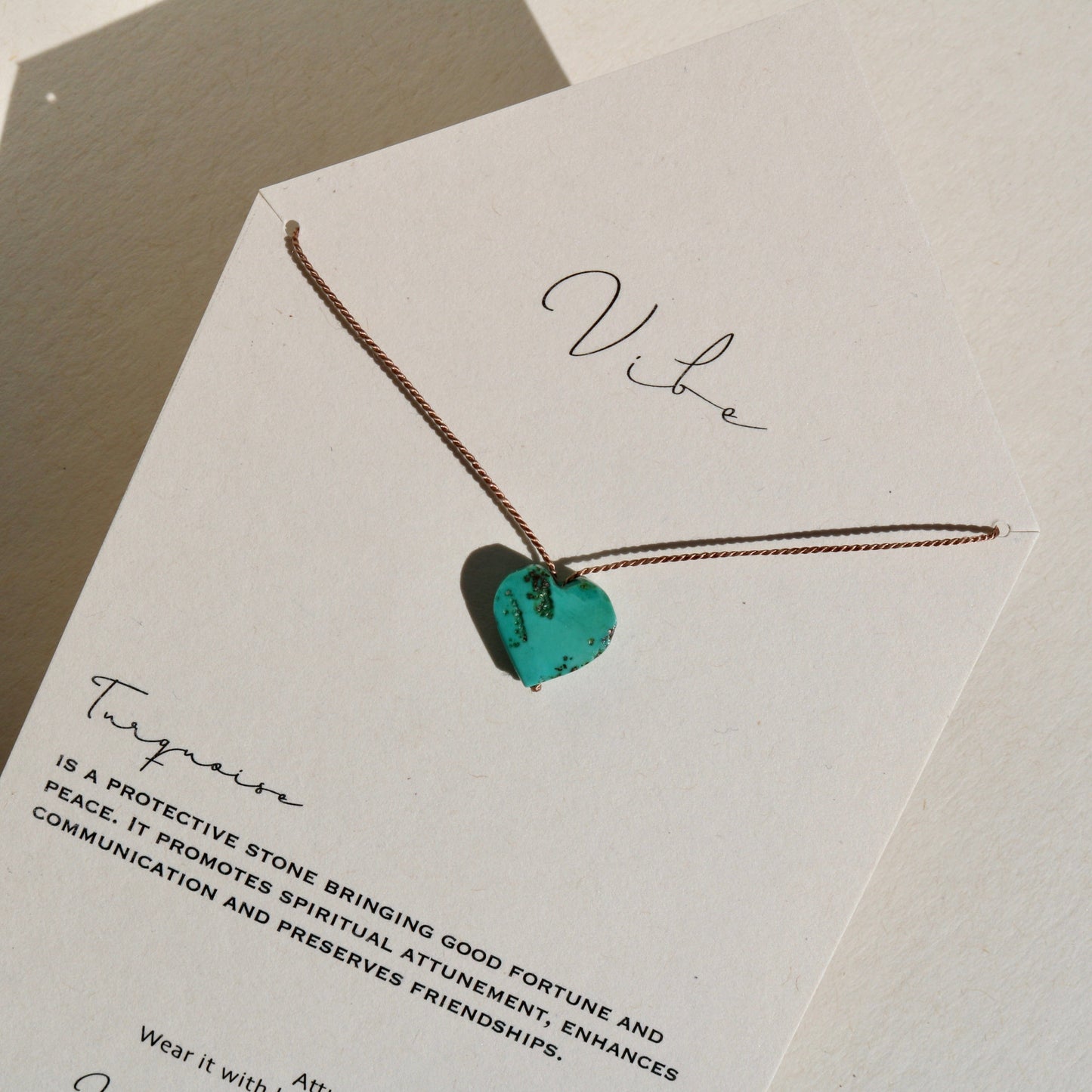 TURQUOISE HEART NO. 8 Vibe Necklaces