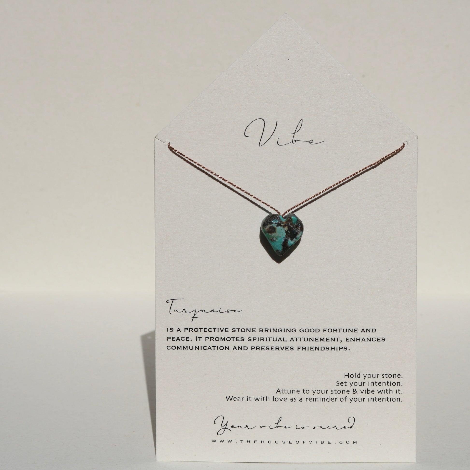 TURQUOISE HEART NO. 9 Vibe Necklaces