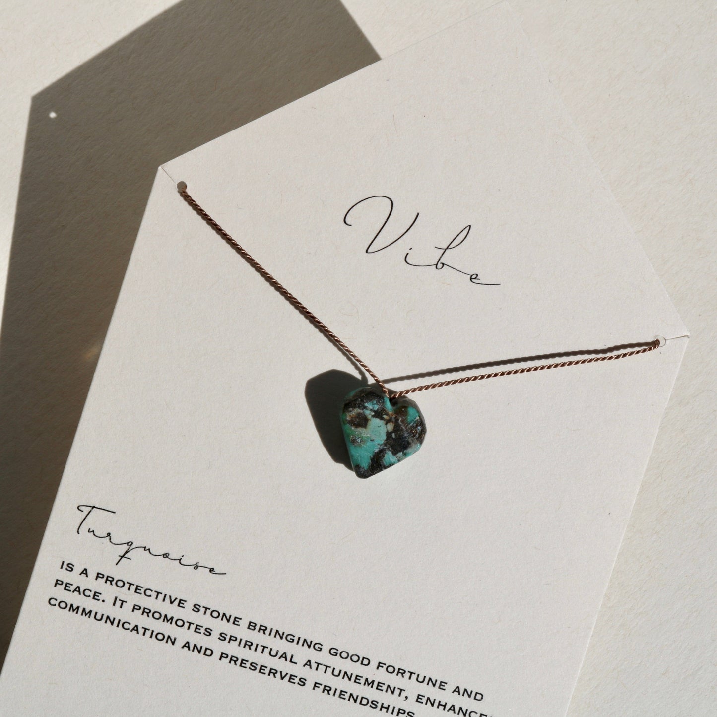 TURQUOISE HEART NO. 9 Vibe Necklaces