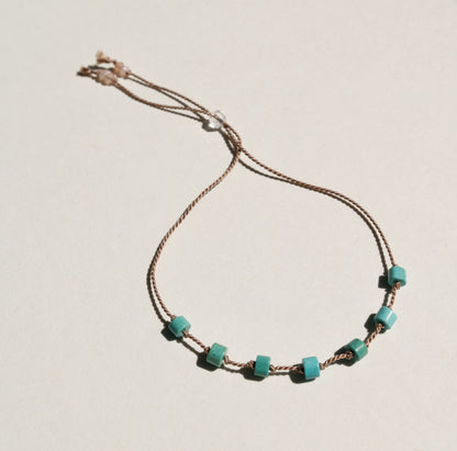 Turquoise, Seven Stones Bracelet