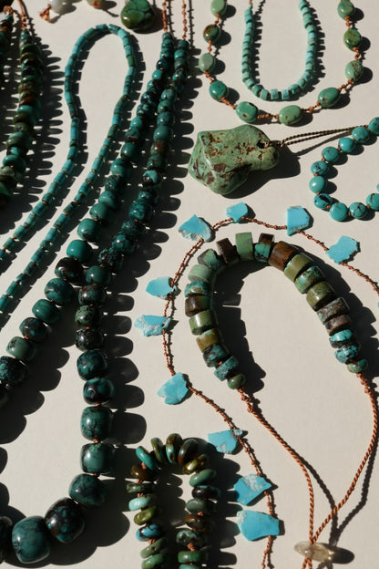 Turquoise, Organic Discs Bracelet