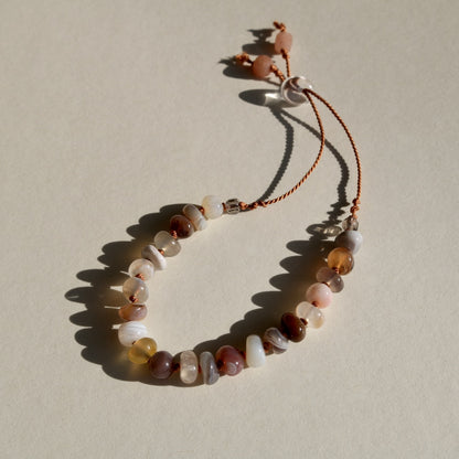 Botswana Agate, Pebbles Bracelet
