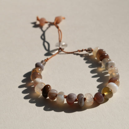 Botswana Agate, Pebbles Bracelet