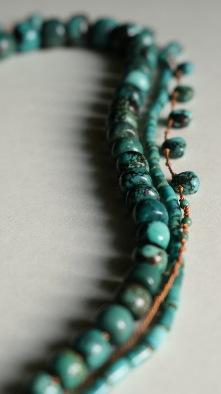 Turquoise, Graduated Barrels