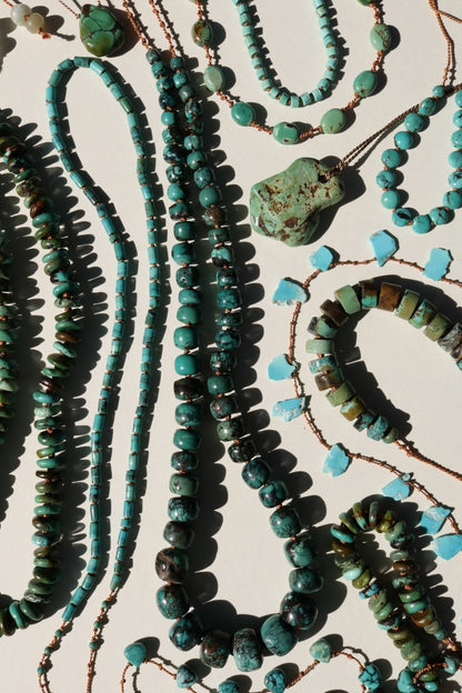Turquoise, Graduated Barrels