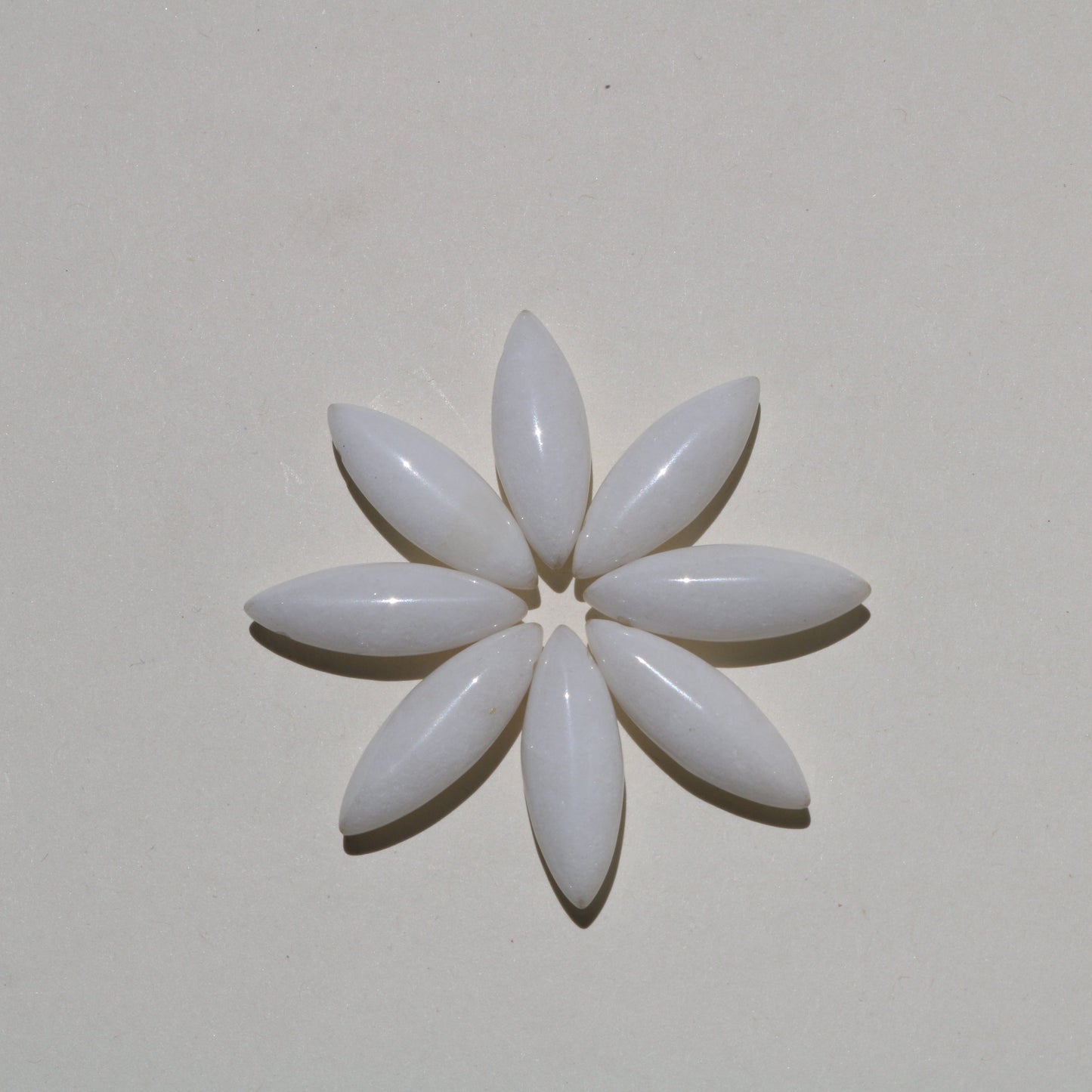 WHITE JADE PETAL Vibe Necklaces