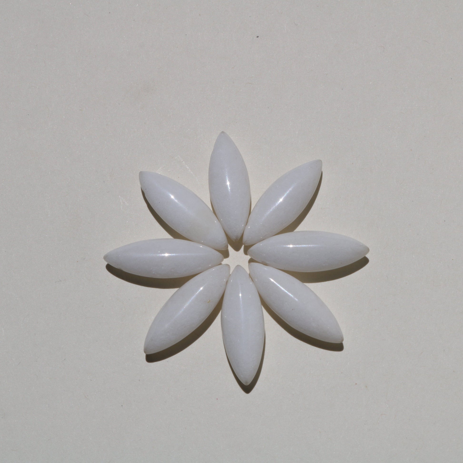 WHITE JADE PETAL Vibe Necklaces