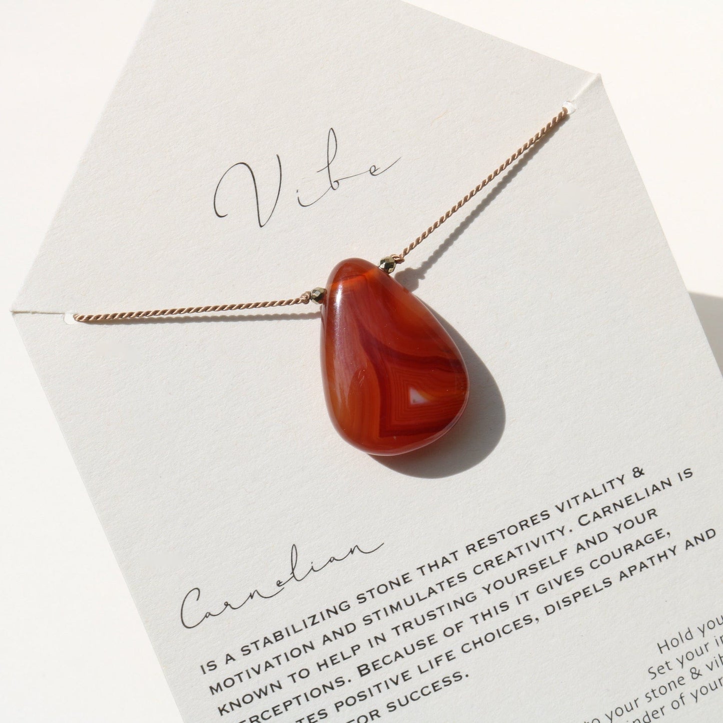 CARNELIAN | SPECIAL EDITION Vibe Necklaces