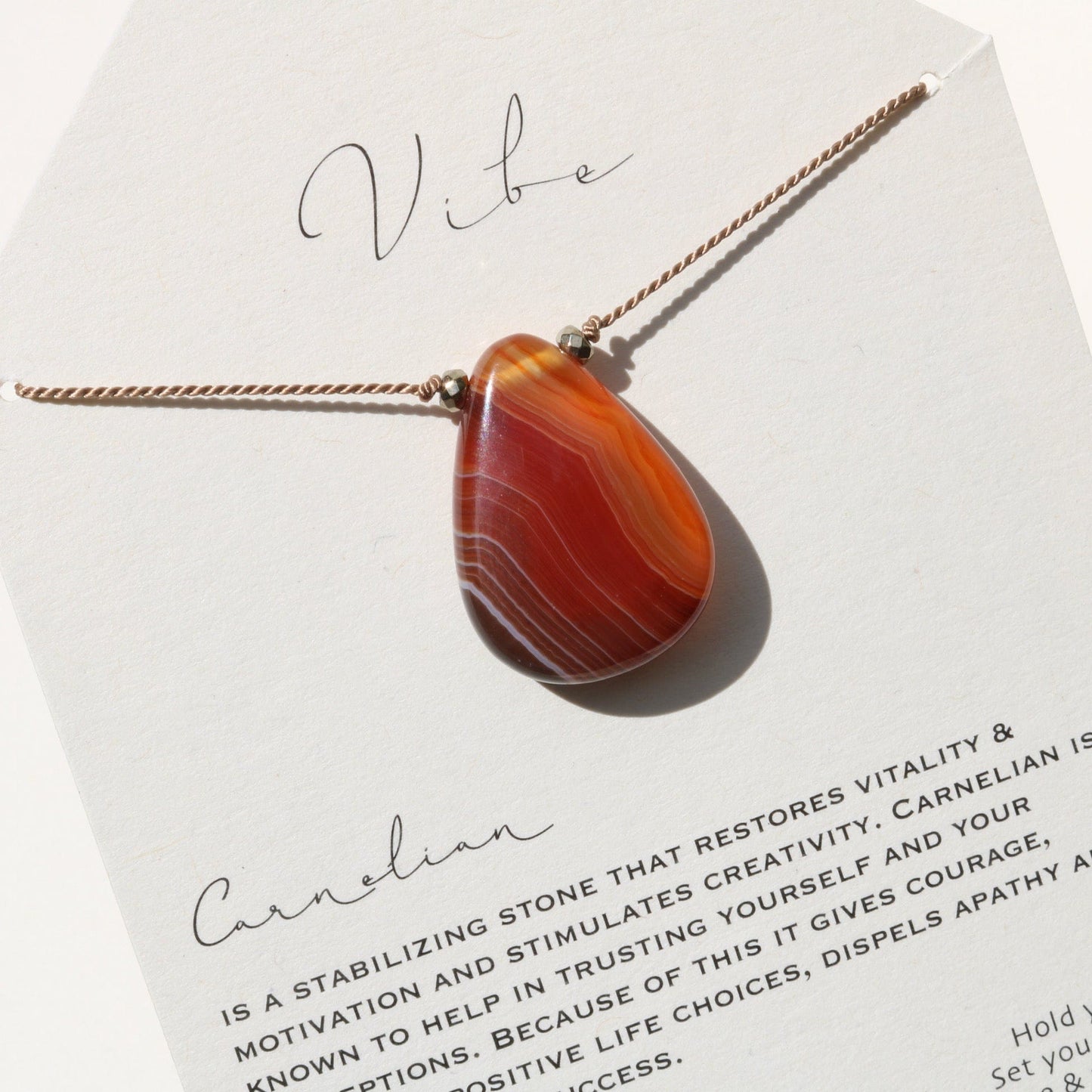 CARNELIAN | SPECIAL EDITION Vibe Necklaces