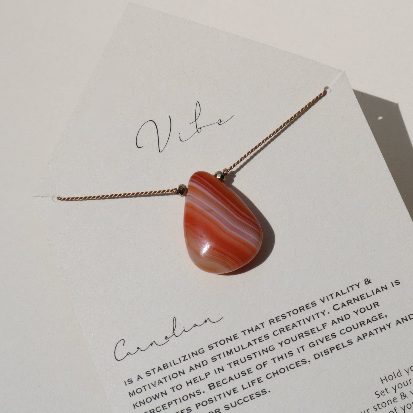 CARNELIAN | SPECIAL EDITION Vibe Necklaces