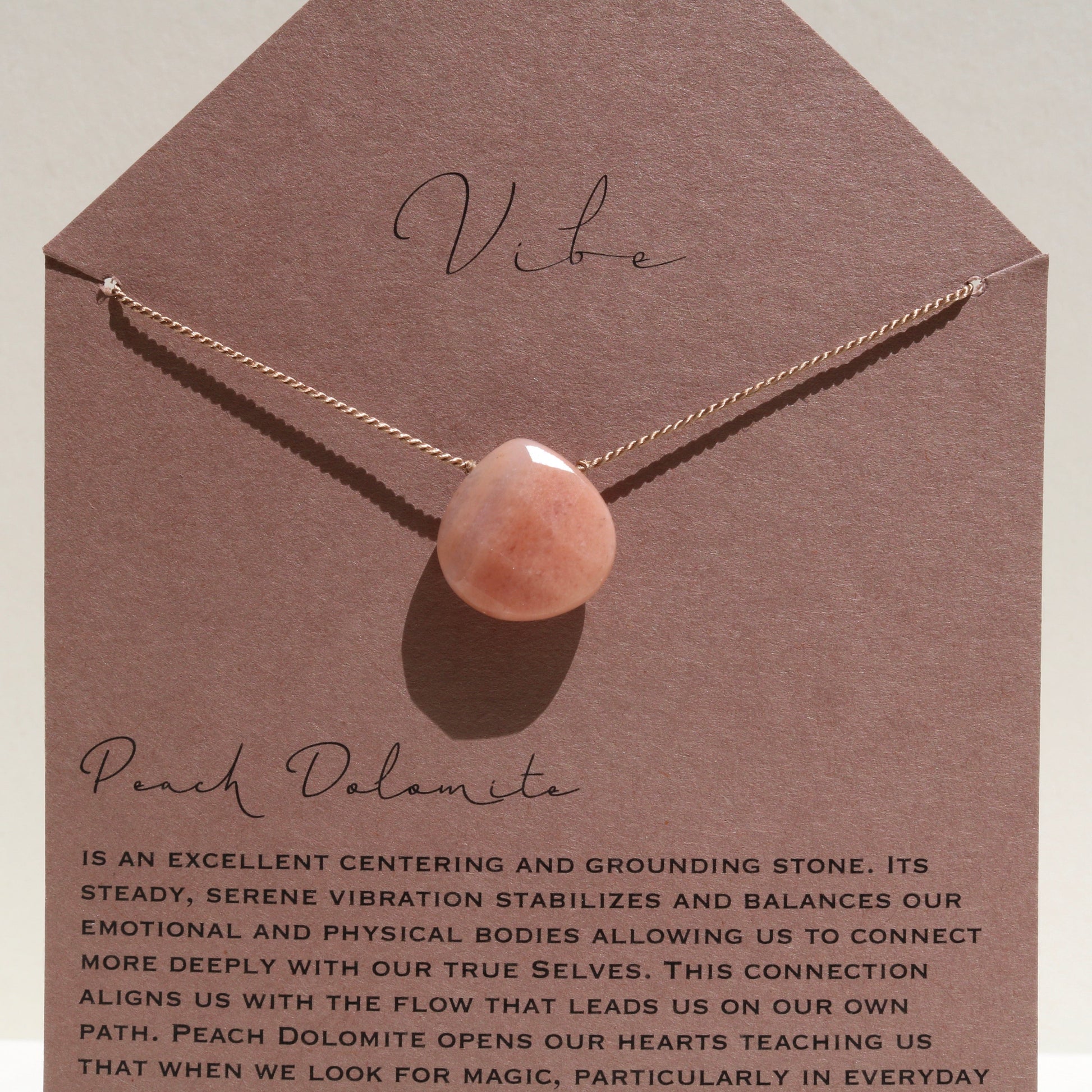 PEACH DOLOMITE Vibe Necklaces