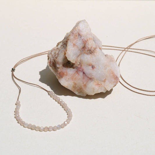 PEACH MOONSTONE | VERY LIMITED Vibe Necklaces