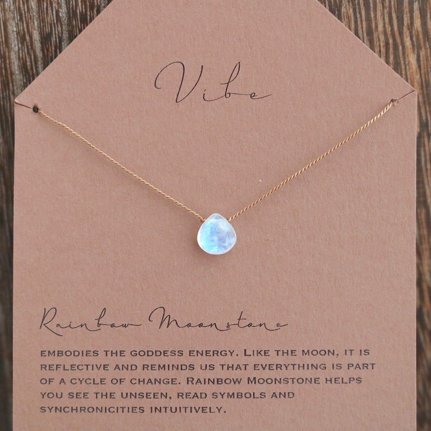 RAINBOW MOONSTONE Vibe Necklace