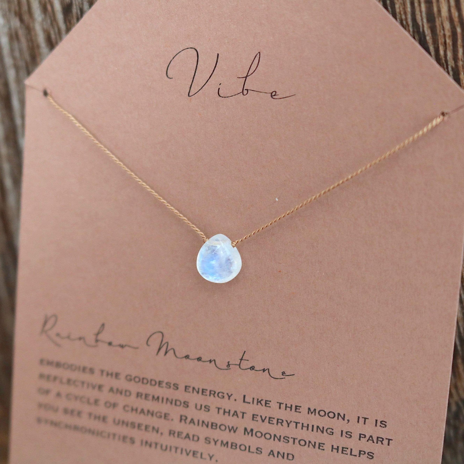 RAINBOW MOONSTONE Vibe Necklace